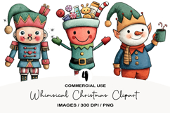 Whimsical Christmas Clipart Product Image 1