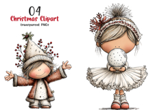 Whimsical Christmas Clipart Product Image 1