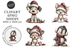 Whimsical Christmas Clipart Product Image 1