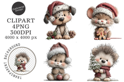 Whimsical Christmas Clipart Product Image 1