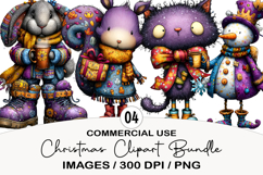 Whimsical Christmas Clipart Sublimation Product Image 1