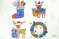 Whimsical Christmas Crayon Clipart Product Image 1