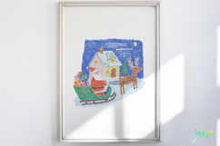 Whimsical Christmas Crayon Clipart Product Image 2