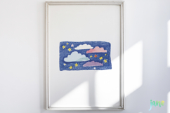 Whimsical Christmas Crayon Clipart Product Image 2