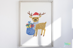 Whimsical Christmas Crayon Clipart Product Image 2