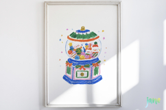 Whimsical Christmas Crayon Clipart Product Image 3