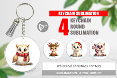 Whimsical Christmas Keychain Product Image 1