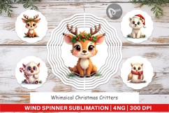 Whimsical Christmas Wind Spinner Product Image 1