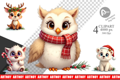 Whimsical Christmas Clipart Product Image 1