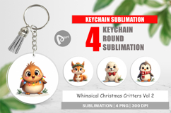 Whimsical Christmas Keychain Product Image 1