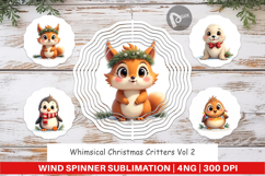 Whimsical Christmas Wind Spinner Product Image 1