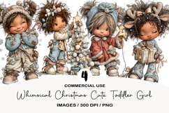 Whimsical Christmas Cute Toddler Girl Product Image 1