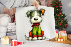 Whimsical Christmas Dog Clipart Product Image 2