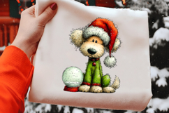 Whimsical Christmas Dog Clipart Product Image 2