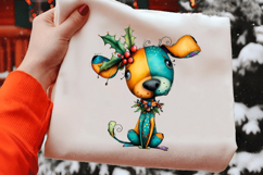 Whimsical Christmas Dog Clipart Product Image 2