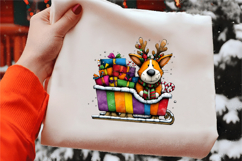 Whimsical Christmas Dog Clipart Product Image 2