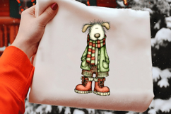Whimsical Christmas Dog Clipart Product Image 2