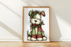 Whimsical Christmas Dog Clipart Product Image 3