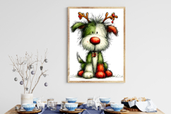 Whimsical Christmas Dog Clipart Product Image 3