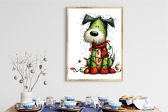 Whimsical Christmas Dog Clipart Product Image 3