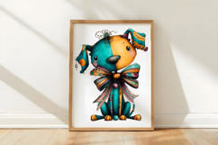 Whimsical Christmas Dog Clipart Product Image 3