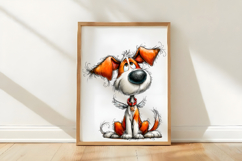 Whimsical Christmas Dog Clipart PNG Product Image 3