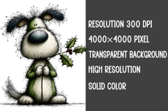 Whimsical Christmas Dogs Clipart Sublimation Product Image 2