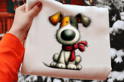 Whimsical Christmas Dogs Clipart Product Image 2