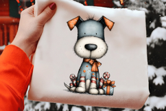 Whimsical Christmas Dogs Clipart Product Image 2
