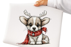 Whimsical Christmas Dogs Clipart Product Image 2