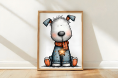 Whimsical Christmas Dogs Clipart Product Image 3