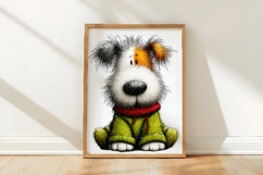 Whimsical Christmas Dogs Clipart Product Image 3