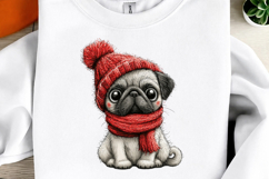 Whimsical Christmas Dogs Clipart Product Image 3