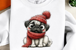Whimsical Christmas Dogs Clipart Product Image 3