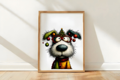 Whimsical Christmas Dogs Clipart Product Image 3