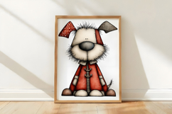 Whimsical Christmas Dogs Clipart Product Image 3