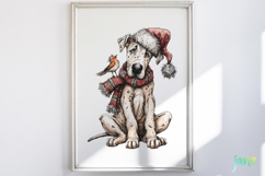 Whimsical Christmas Dogs Clipart Bundle Product Image 8