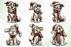 Whimsical Christmas Dogs Clipart Bundle Product Image 9
