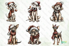 Whimsical Christmas Dogs Clipart Bundle Product Image 2