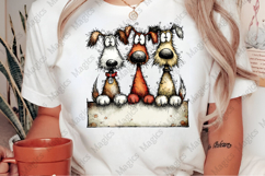 Whimsical Christmas Dogs Clipart Product Image 2