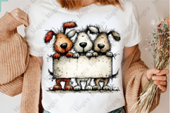 Whimsical Christmas Dogs Clipart Product Image 3