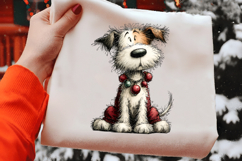 Whimsical Christmas Dogs Clipart PNG Product Image 2
