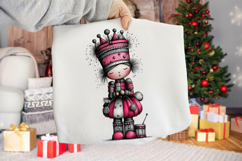 Whimsical Christmas Doll Clipart Product Image 2