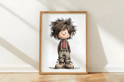 Whimsical Christmas Elf Boy Clipart Product Image 3