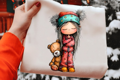 Whimsical Christmas Elf Clipart Product Image 2