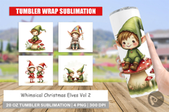 Whimsical Christmas Elves Tumbler Product Image 1