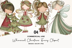 Whimsical Christmas Fairy Clipart Product Image 1
