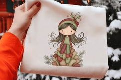 Whimsical Christmas Fairy Clipart Product Image 2