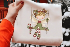 Whimsical Christmas Fairy Clipart Product Image 2