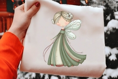 Whimsical Christmas Fairy Clipart Product Image 2